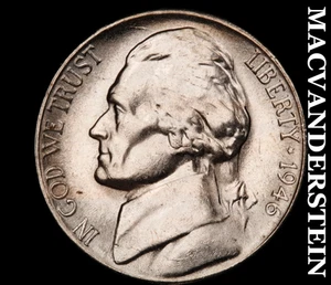1946-S Jefferson Nickel - Choice Gem Brilliant Uncirculated No Reserve #D3559 - Bild 1 von 2