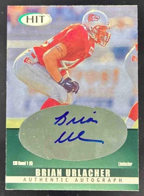 2000 SAGE HIT Autographs Emerald #A44 Brian Urlacher RC Auto - Image 1 of 2