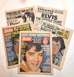 VTG 1977 Elvis Presley 5 Newspapers Sept 6-20  + Elvis And Colonel Magazine 2022 - Picture 1 of 11