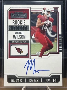 2023 Contenders Rookie Ticket Michael Wilson On Card Auto Cardinals RC #126 - Picture 1 of 12