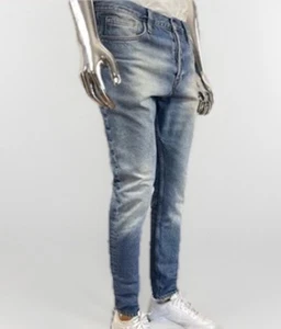 H&M Denim Slim Tapered Button Fly Jeans Men's 34"x34" - Picture 1 of 12