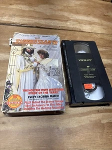 WWF Summer Slam 91 - VHS Tape Big Box WWE Vintage VHS Rare Tested Fast Shipping - Picture 1 of 14