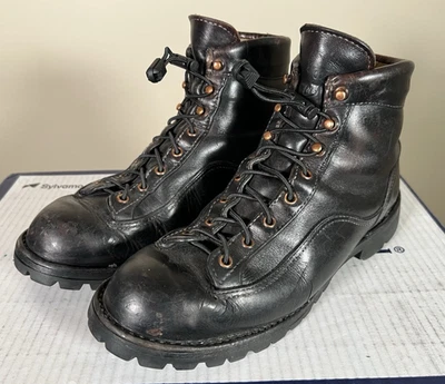 Botas de Montaña Danner Vintage Cuero Negro Militar Senderismo Caza Leñador Talla 8.5 D Foto 1 de 4