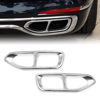 Silver Exhaust Pipe Muffler Tailpipe Cover Trim For BMW 7 Series G11 G12 2016-18 - image 1 of 4
