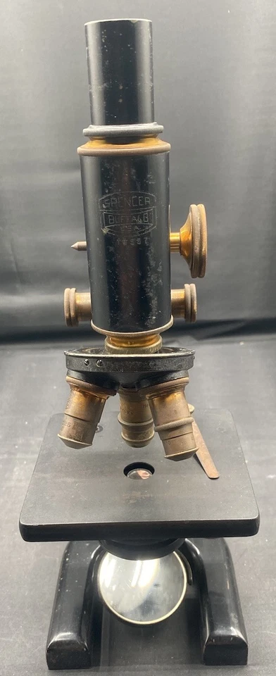 Vintage  Spencer Buffalo USA microscope sn 77557 Great Display Piece! A6 - Image 1 of 4