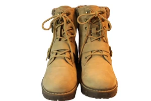 Cliff's Damen Stiefel 8 1/2 Desert Tan Schnürung Reißverschluss Schnallen Liebling! - Bild 1 von 14