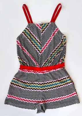 MISSONI MARE MULTICOLOR CROCHET VISCOSE ROMPER PLAYSUIT JUMPSUIT 42 - Image 1 of 4