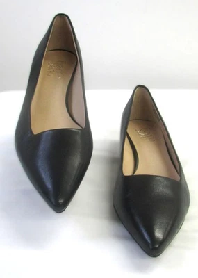 Franco Sarto Mujer Negro Sin Cordones con Tacón Espejado Plateado Talla 8 Foto 1 de 4