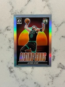2024 DONRUSS OPTIC JAYSON TATUM RISING SUNS HOLO SILVER PRIZM CELTICS - Picture 1 of 2