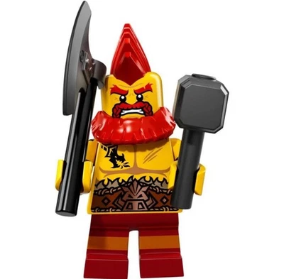 LEGO Series 17 Collectible Minifigures 71018 -  Battle Dwarf (SEALED) - Image 1 of 2