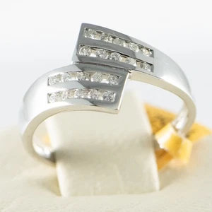 Neu - 18K Weißgold Damen Diamant Ring - Bild 1 von 16