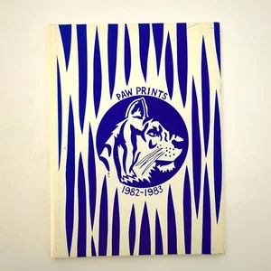 Jamestown Middle School 1983 Yearbook Paw Prints Jamestown NC - Picture 1 of 15