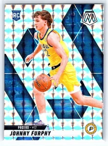 2024-25 Panini Mosaic #202 Johnny Furphy Silver Mosaic Pacers RC - Picture 1 of 2
