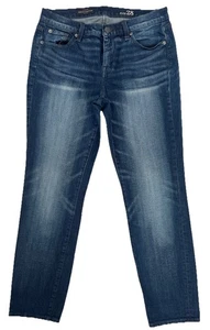 J. Crew Broken In Boyfriend Jeans 28 Mid Rise Stretch Denim Blue Fading Damen - Bild 1 von 13
