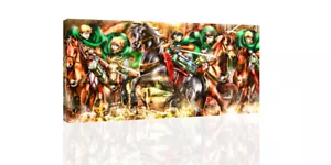 Attack On Titan I - ARTE DA PARETE SU TELA O STAMPA - Foto 1 di 3