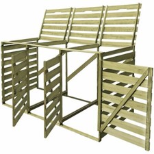 AX CopriBidone Triplo Spazzatura 240l FSC 3Porte 218.3x92x120cm Casa Nuovo 42271