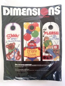Dimensions TRIO OF DOOR HANGERS Plastic Canvas Kit 2543 - Picture 1 of 2