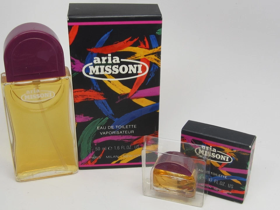 VINTAGE LOT 2 ARIA MISSONI EAU de TOILETTE WOMEN 1.6oz/50mlSpray+MINI FULL RARE - Image 1 of 1