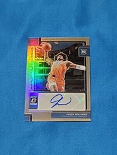 2022-23 Optic Jalen Williams Signature Series Silver Holo Auto Rc Thunder!!!