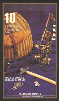 Canada Sc #1436-1440 Canadian Minerals Original Unopened Booklet 10 x 42¢ Mint! - Image 1 of 2