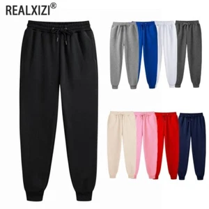Men's Fleece Sweatpants – Oversized Casual Drawstring Joggers with Pockets S-XL - Picture 1 of 25