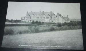 Old Real Photo style P/C METROPOLITAN CONVALESCENT HOME COODEN BEXHILL ON SEA - Imagen 1 de 1