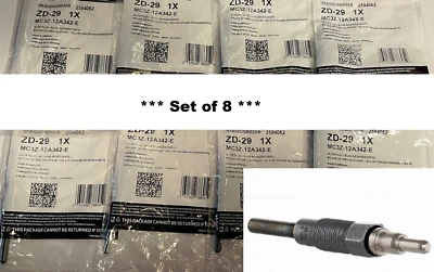 ZD29 Set of 8 OEM Glow Plugs MC3Z-12A342-E ZD-29 for Ford 7.3L ** SHIPS FREE ** - Image 1 of 4