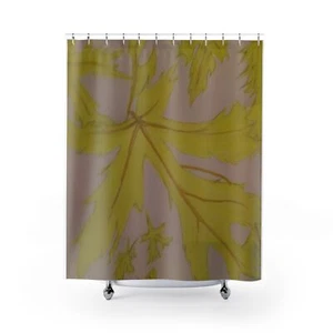 Botanical Print Shower Curtain - Brighten Your Bathroom Decor - Picture 1 of 5