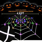 Giant Spiders Web Net Halloween Decorations Spooky Cobweb Spiders, String lights