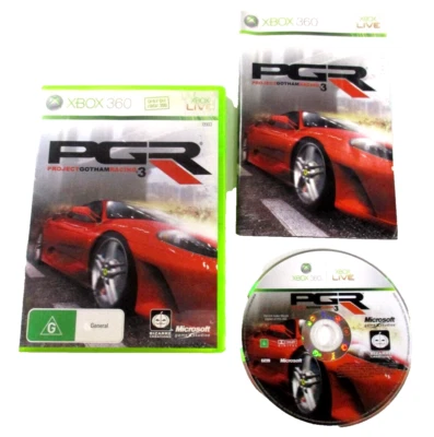 PGR Project Gotham Racing 3 XBOX 360 Live G PAL R4 2005 Microsoft + Manual - Image 1 of 4