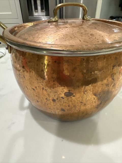 Italian hammered cookware tin lined copper as priceless art gifts