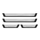 Door Sill Scuff Plate Scratch Protector for Buick Envision Sport Steel Silver 4x