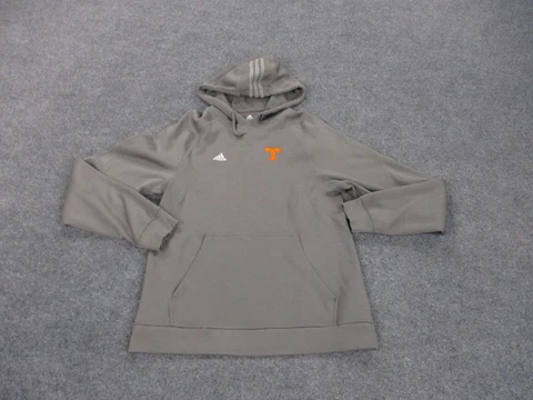 Tennessee Vols Adidas Hoodie Sweatshirt Adult M Gray Pullover Logo Womens Cover