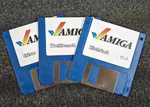 Amiga 1000 Kickstart v1.2, Workbench + Extras on DD 3.5" Floppy Disk Boot A1000 - Picture 1 of 1