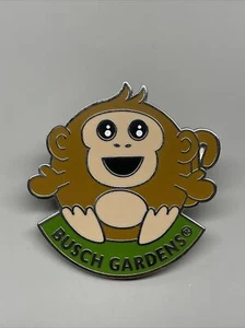 Busch Gardens Pin Baby Monkey Rare Discontinued Last One Limited - Picture 1 of 4