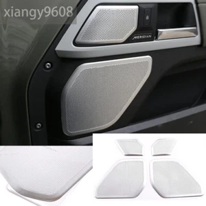 For Land Rover Defender 90 2020-2022 Aluminum Silver Door Speaker Net Cover 4Pcs - Foto 1 di 12