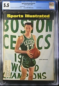 MAY 9, 1966 SPORTS ILLUSTRATED JOHN HAVLICEK FIRST COVER - CGC 5.5 Subscription - Picture 1 of 2
