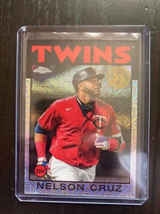 NELSON CRUZ 2021 Topps Chrome 1986 Silver Pack Mojo Refractor 86C-30 Twins - Picture 1 of 2