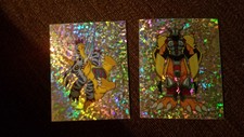 (2) 2000 Digimon foil Stickers.