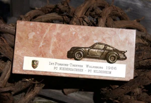 VINTAGE AUTOMOBILE CAR CLUB TROPHY # PORSCHE 911 MEETING WOLFSBURG 1986 PCN PCH - Picture 1 of 2