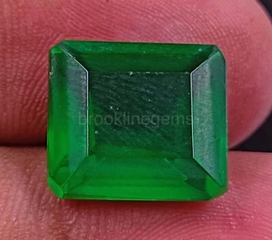 Green Emerald 16.75 Ct EMERALD Cut Colombia EGL Certified Gemstone 5M8 - Picture 1 of 4