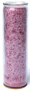 Vela en vaso grande - rosa viejo - sin fragancia - vela de cristal rosa viejo - altura aprox. 20,5 c - Imagen 1 de 1