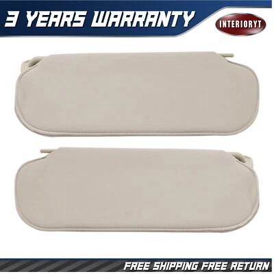 1 Pair For Chevy Express GMC Savana 1999-2019 Left Right Sun Visor w/o Light Foto 1 de 4