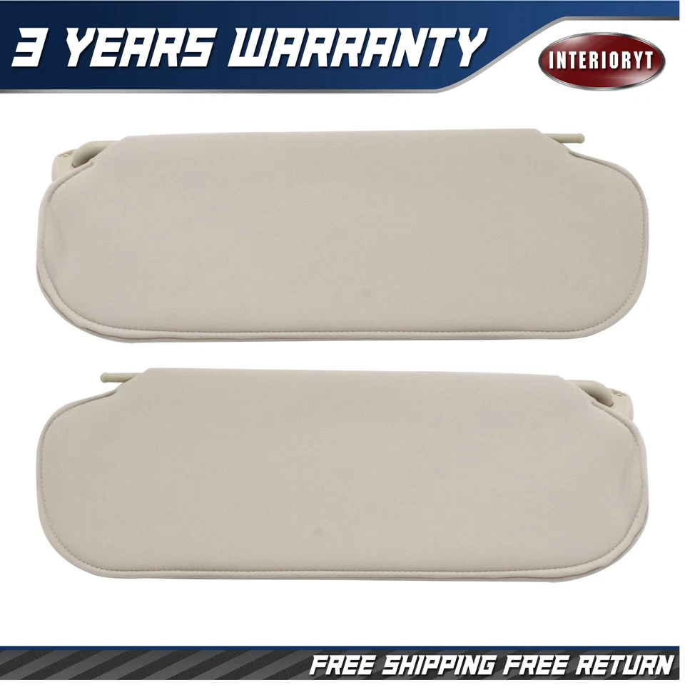 1 Pair For Chevy Express GMC Savana 1999-2019 Left Right Sun Visor w/o Light - Image 1 of 4