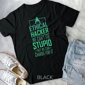 Camiseta Divertida Hacker Ciberseguridad Ética Hacker Código Regalo Unisex - Imagen 1 de 11