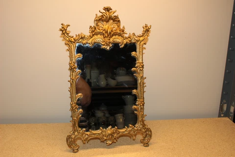 VICTORIAN ORNATE CAST IRON ART PICTURE MIRROR FRAME WALL HANGING-ART NOUVEAU Cover