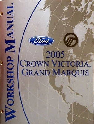 Ford Crown Victoria Mercury Grand Marquis 2005 original Manual de reparación de servicio de tienda Foto 1 de 4