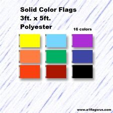 3'X5' Solid Color Blank Flags