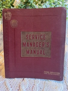 1968 Ford Service Manager’s Manual Dealer-Only Binder フォード サービスマネージャー・マニュアル - Bild 1 von 15