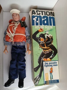 Palitoy Action Man Action Sailor 1er tipo con accesorios añadidos. 1966. En caja - Imagen 1 de 8